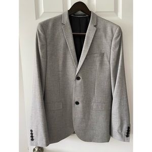 H&M skinny fit gray blazer 40R